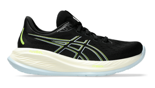 ASICS GEL-CUMULUS 26 1012B599-006 (BLACK/SAFETY YE) DONNA