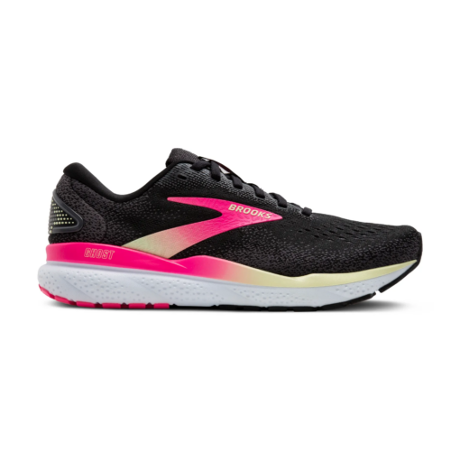 BROOKS GHOST 1204071B074 (BLACK/PINK/YELL) DONNA