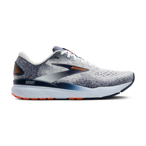 BROOKS GHOST 1104181D130 (WHITE/PEACOAT/O) UOMO