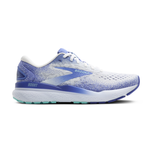 BROOKS GHOST 1204071B152 (WHITE/AMPARO BL) DONNA