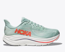 HOKA M CLIFTON 10 1162030-SGNN (SAGE / NEON FLA) UOMO