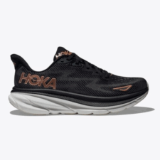 HOKA W CLIFTON 9 1127896-BRGL (BLACK / ROSE GO) DONNA