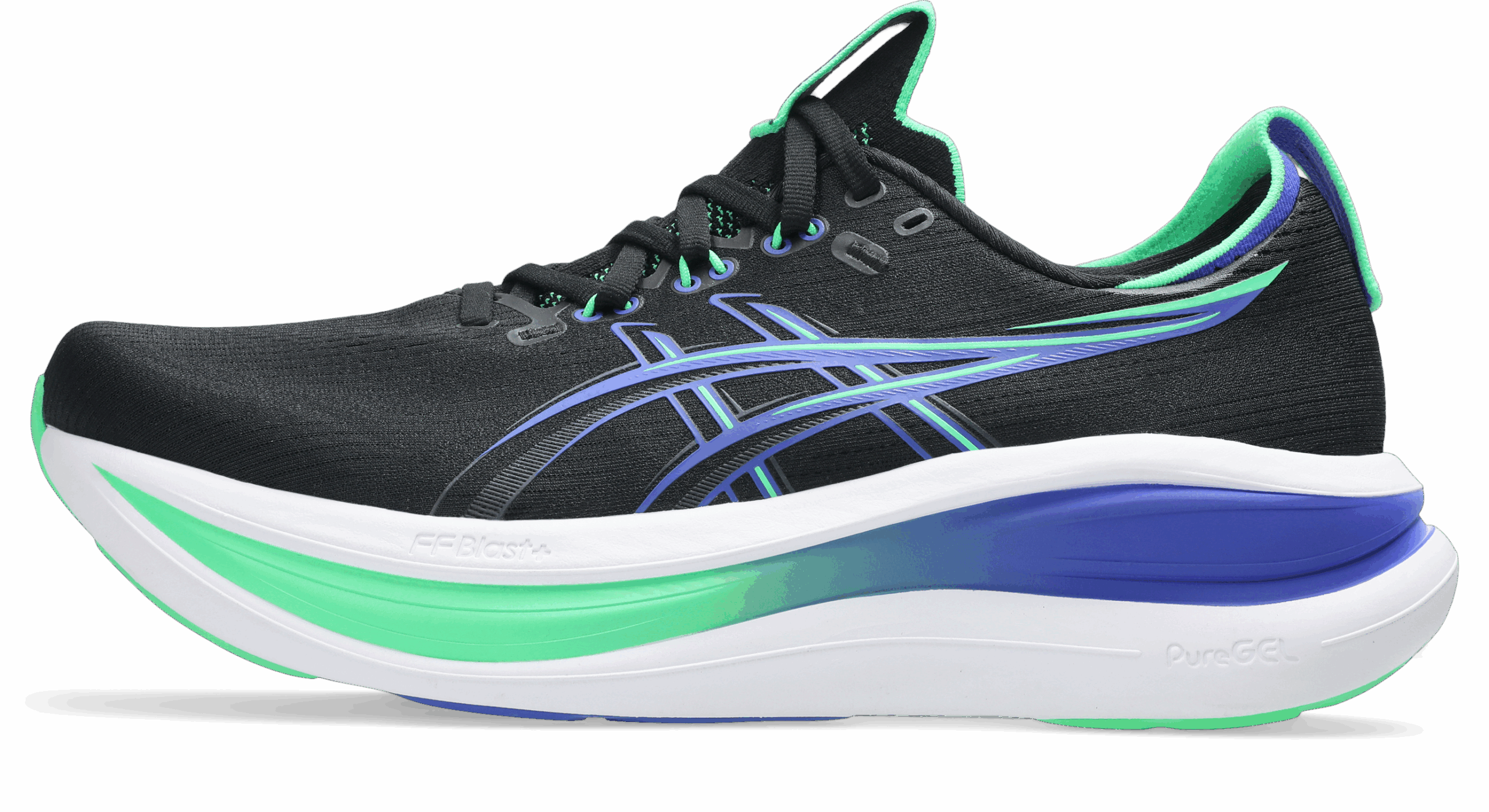 ASICS GEL-NIMBUS 28 1011C127-003 (BLACK/COBALT BU) UOMO